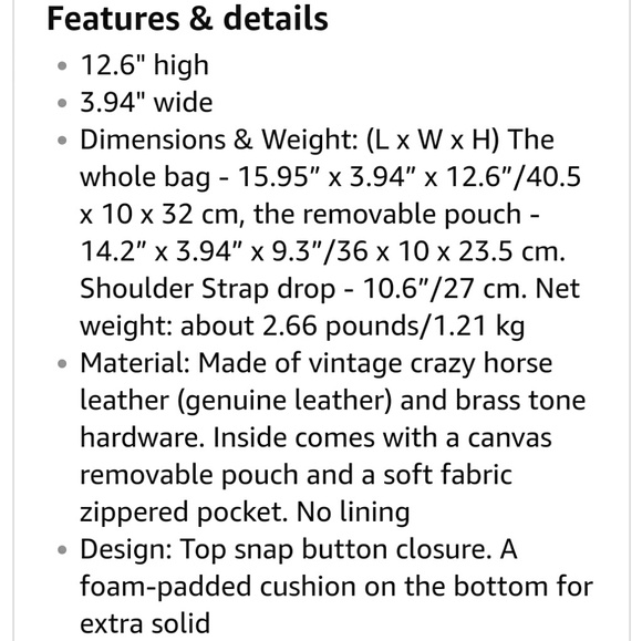 BNWT S-ZONE Genuine Leather Shoulder Bag - Picture 7 of 8